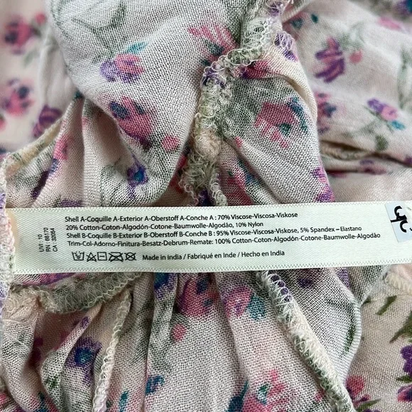 Free People Women's Adella Printed Mini Slip Dress large​​​ - Picture 14 of 15